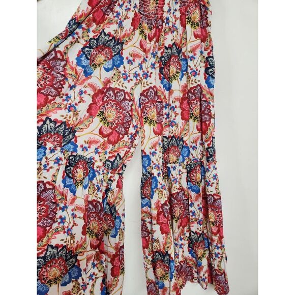 MISA Ziba Floral Cotton Wide-Leg Pants Size L - Picture 8 of 10